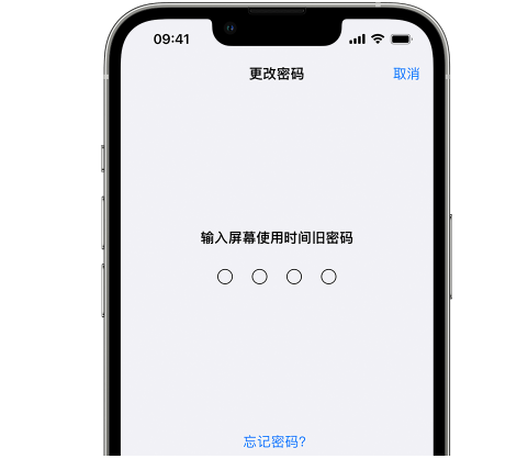 岷县iPhone屏幕维修分享iPhone屏幕使用时间密码忘记了怎么办 