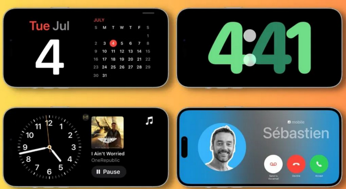 岷县苹果手机维修分享iOS17横屏充电待机显示有什么好处 