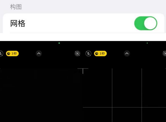 岷县苹果手机维修网点分享iPhone如何开启九宫格构图功能