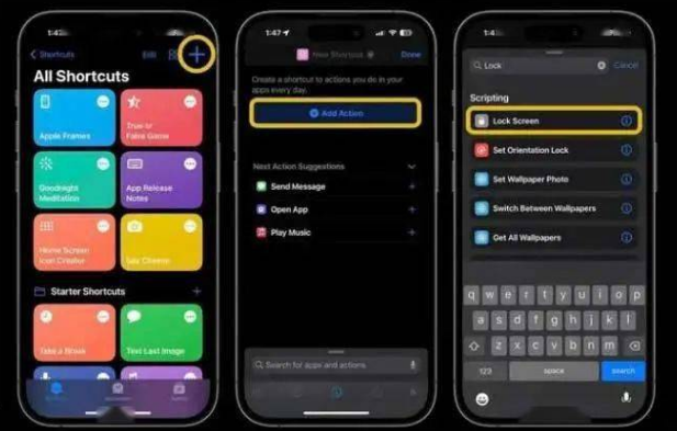 岷县苹果14锁屏维修店分享iPhone14升级iOS16.4后如何创建锁屏快捷方式 