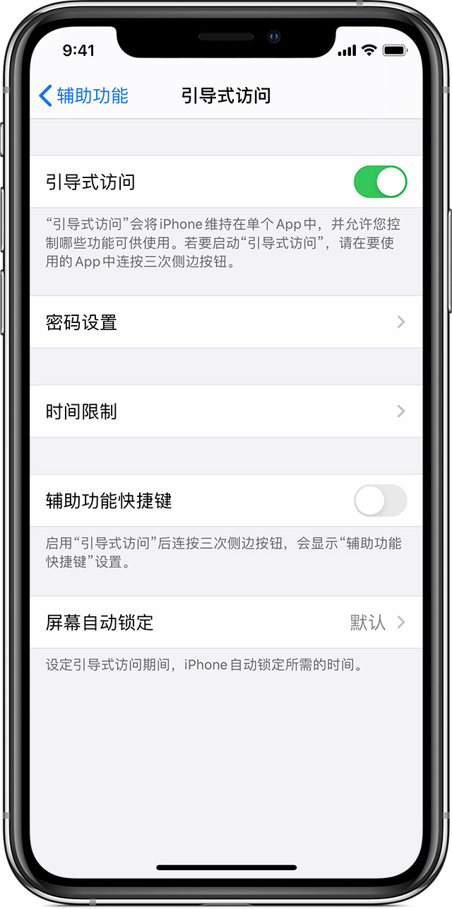 岷县苹果手机维修分享如何在 iPhone 上退出引导式访问 