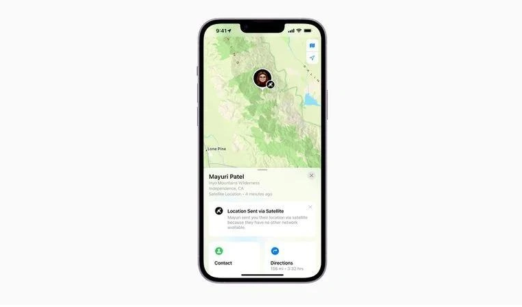 岷县苹果14维修分享iPhone14系列中 FindMy功能通过卫星分享位置方法教程 