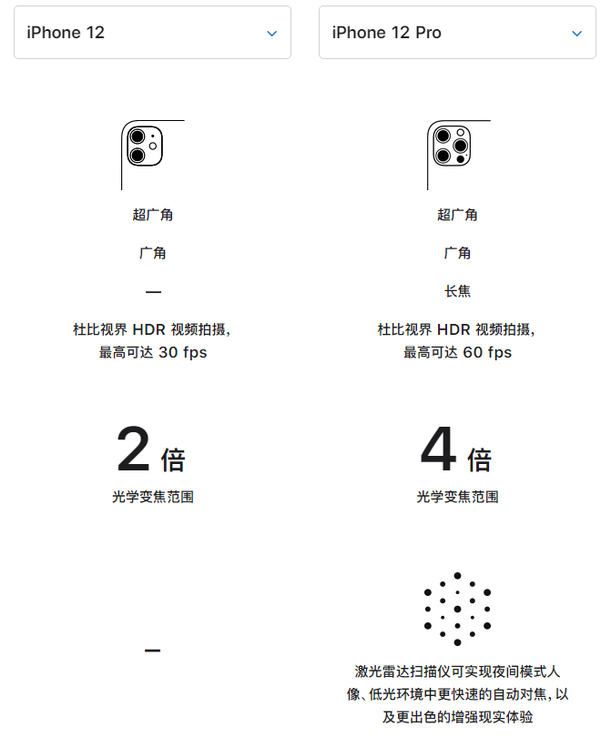 岷县苹果手机维修分享苹果 iPhone 12 与 iPhone 12 Pro 选哪款 